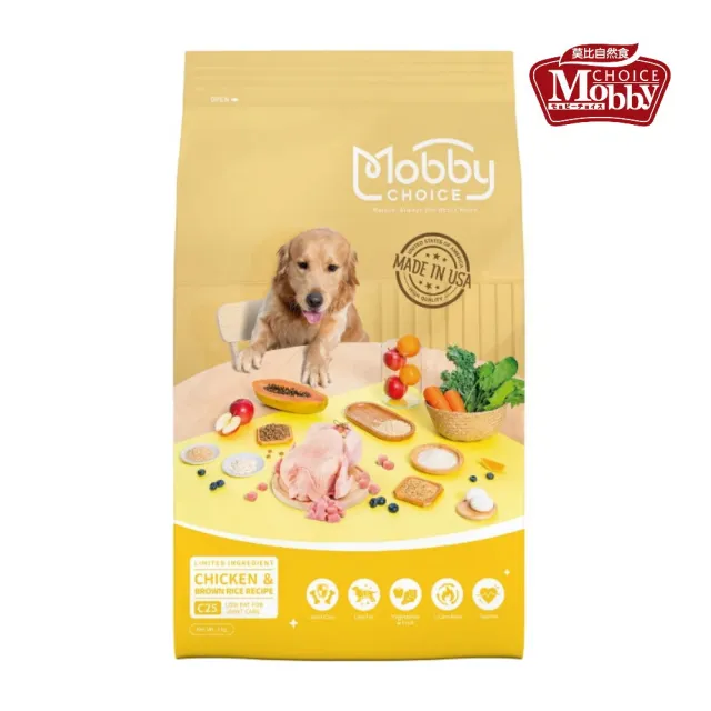 Mobby 莫比】肥滿犬/高齡犬專用低敏營養配方-小羊肉米3kg(狗糧、狗飼料、犬糧) - momo購物網
