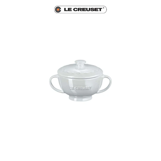 【Le Creuset】雪藏時光系列雙耳湯碗200ml(珠光白)