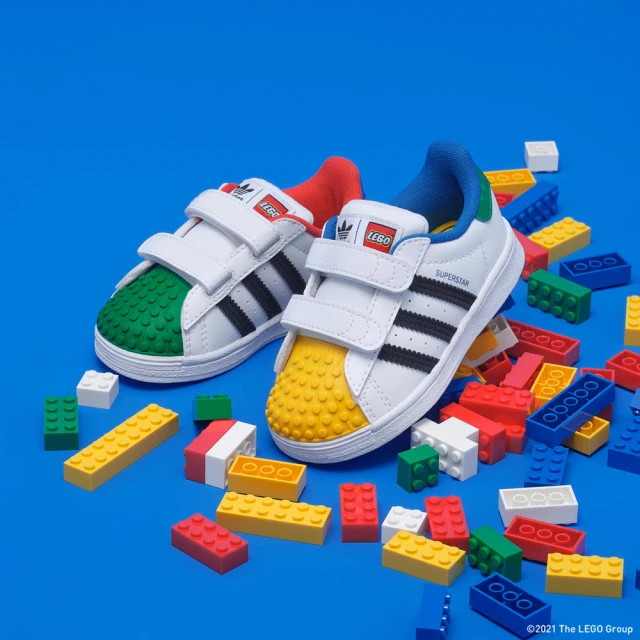 adidas 愛迪達【adidas官方旗艦館】LEGO X SUPERSTAR 經典鞋 男童/女童(H03970)