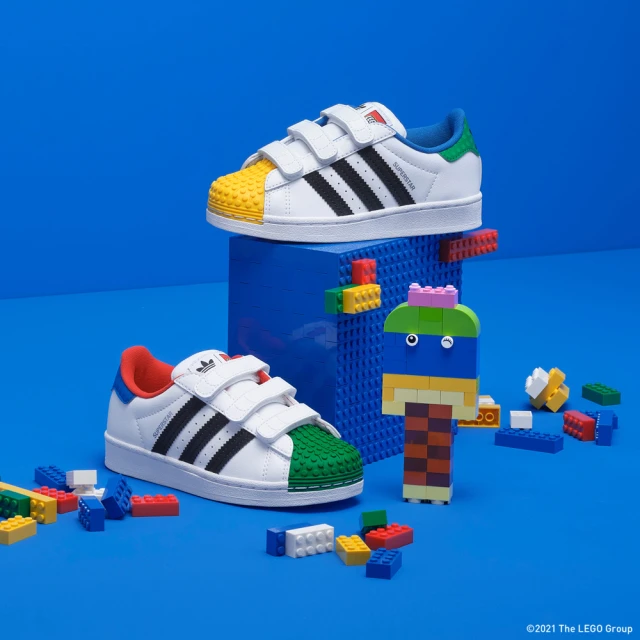adidas 愛迪達【adidas官方旗艦館】LEGO X SUPERSTAR 經典鞋 男童/女童(H03964)