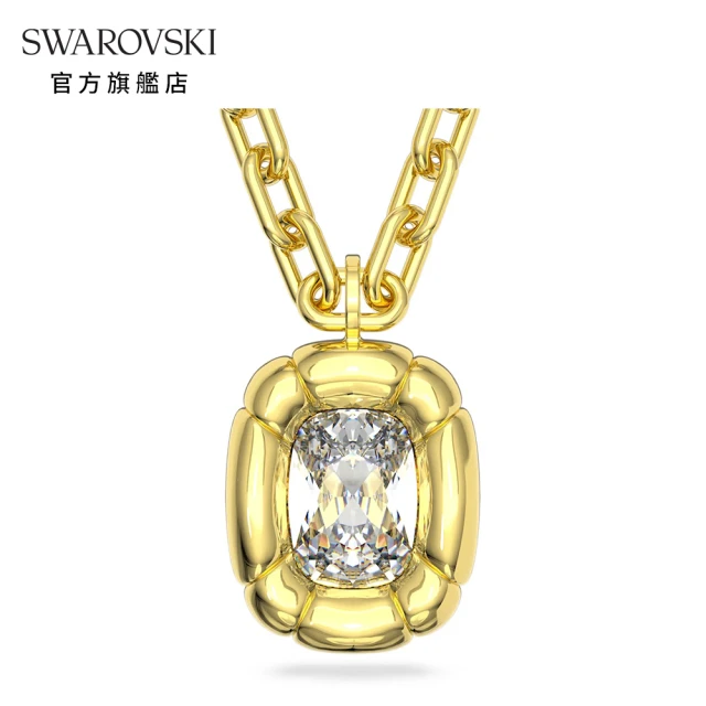 【SWAROVSKI 施華洛世奇】Swarovski Sparkling Dance 鏈墜紫色 鍍玫瑰金色調