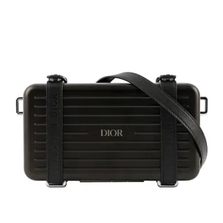 【Dior 迪奧】DIOR X RIMOWA聯名行李箱手拿/斜背包(黑色)