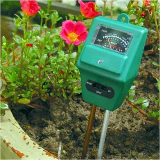 【PUSH!】園藝用品土壤酸鹼度計濕度計照度計三合一土壤檢測儀ph計(B31一入)