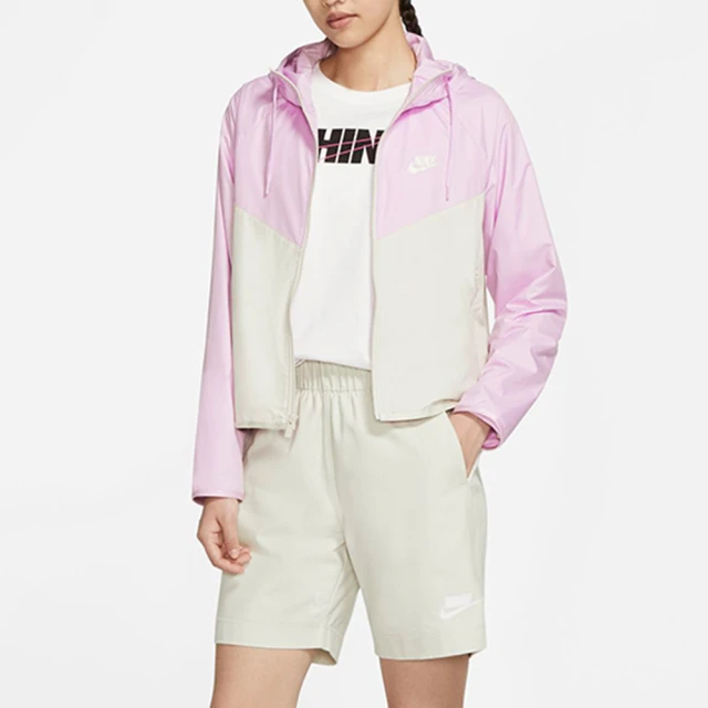 【NIKE 耐吉】風衣外套 AS W NSW WR JKT 女 粉白(BV3940676)