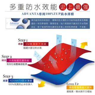 【ISHUR伊舒爾】3M技術超防水透氣床包保潔墊 台灣製造 日本抗菌(單人/雙人/加大/特大 均一價)