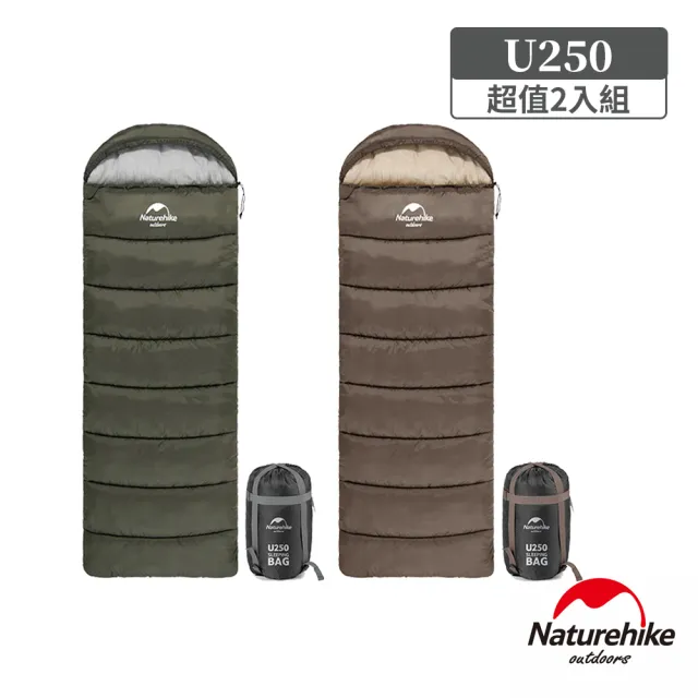 【Naturehike】U250全開式保暖睡袋