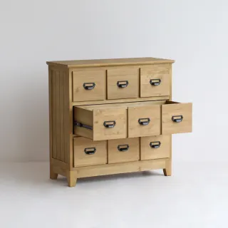 【FL 滿屋生活】ICHIBA 木質復古造型收納櫃(玄關櫃/收納櫃/斗櫃/藥櫃/抽屜)
