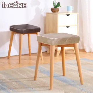 【Incare】北歐風方形布藝實木椅凳(餐椅/化妝椅/休閒椅/椅凳/換鞋椅/靠腳凳)