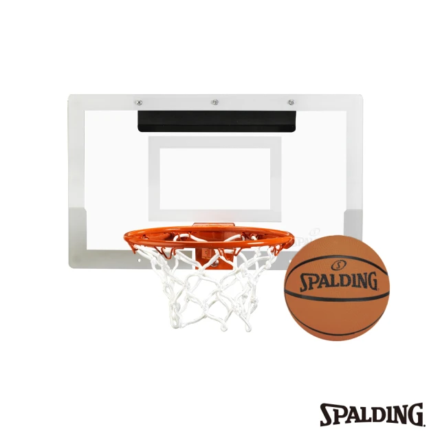 【SPALDING】斯伯丁 室內小籃板(附小藍球)