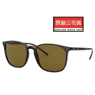 【RayBan 雷朋】亞洲版 舒適加高鼻翼 時尚太陽眼鏡 RB4387F 902/73 玳瑁框深茶鏡片 公司貨