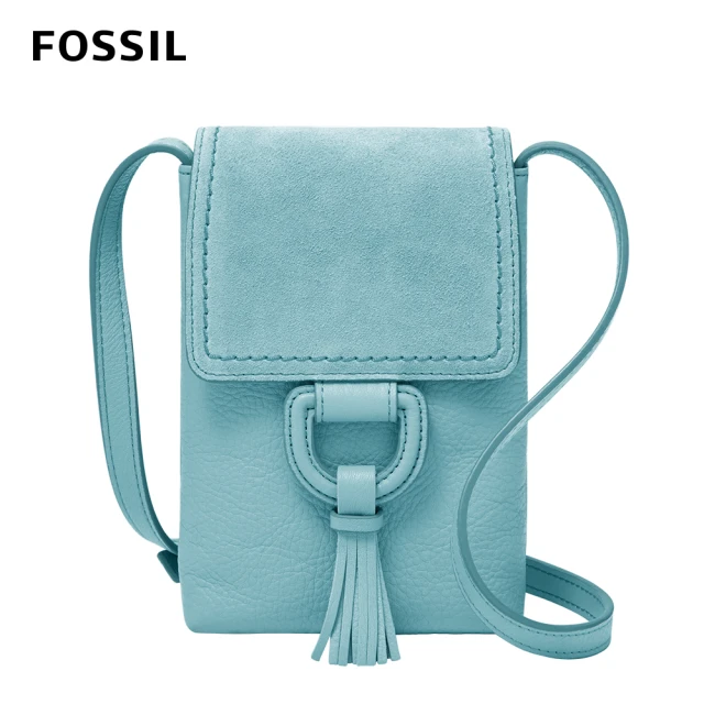 FOSSIL【FOSSIL】Bobbie 真皮多功能收納小包-土耳其藍色 SLG1486441