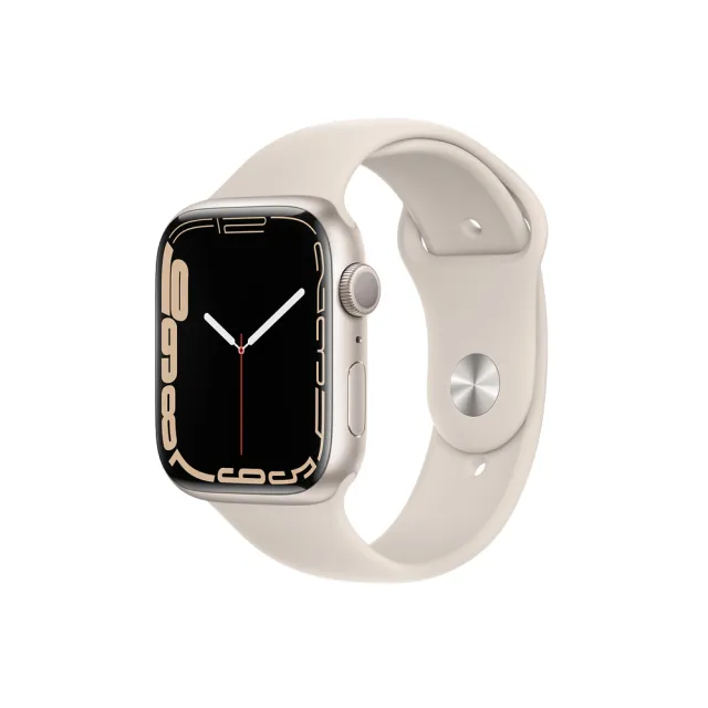 運動錶帶超值組【Apple 蘋果】Watch Series 7 45公釐鋁金屬錶殼搭配運動型錶帶(GPS版)