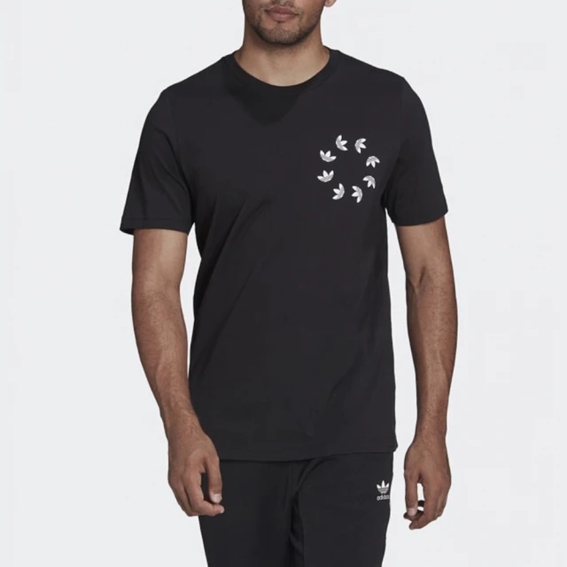 【adidas 愛迪達】上衣 男 運動 短袖上衣 國際碼 BLD TEE 黑 HC4487