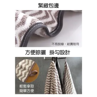【新錸家居】日式超柔吸水親膚微絲水波紋加厚毛巾(5入特價組)