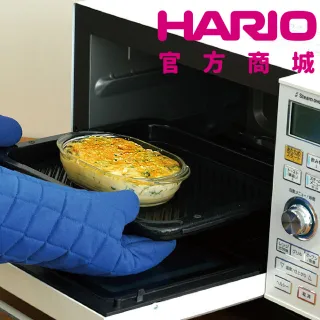 【HARIO官方商城】長型焗烤盤600ml 2入組(焗烤盤、微波爐、烤箱、耐熱玻璃)