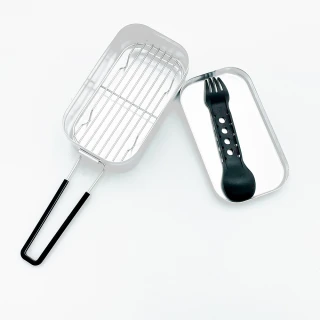【Trangia】Mess Tin煮飯神器 便當盒-小 附叉勺/蒸架(Trangia瑞典戶外野遊用品)