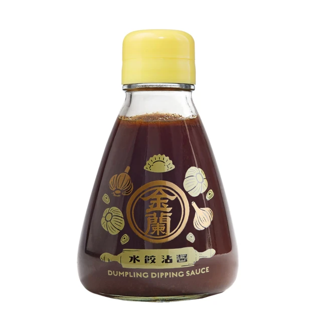 【金蘭食品】水餃沾醬200g(蘋果醋/大蒜/非基改黃豆/醬油/調味)