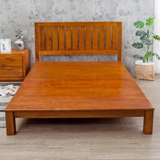 【BODEN】曼爾5尺雙人實木床組/床架(床頭片+床底-不含床墊)