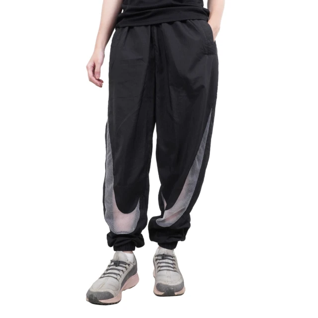 NIKE 耐吉【NIKE 耐吉】Nike As W Nsw Pant Wvn Amd HR 女 長褲 運動 梭織 網眼 黑(CZ8287-010)