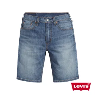 【LEVIS】男款 上寬下窄 405膝上牛仔短褲 / 復古水洗刷白 / CoolJeans輕彈有型 / 彈性布料-熱賣單品