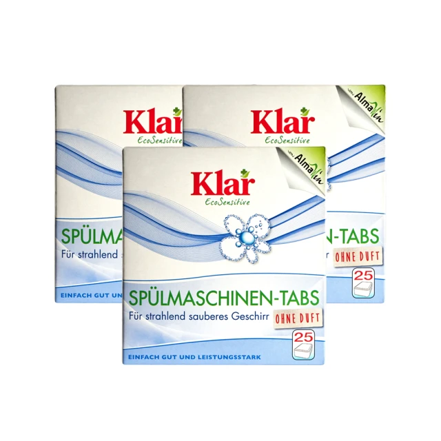 【德國Klar】環保洗碗錠500gx3盒(德國原裝進口 洗碗機專用)