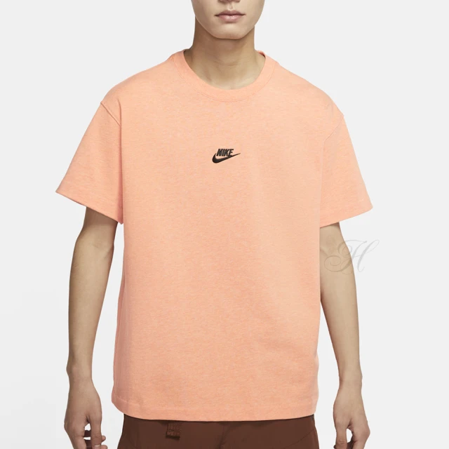 【NIKE 耐吉】上衣 男款 運動 短袖上衣 SPORTSWEAR PREMIUM ESSENTIALS 橘 DN5241-824