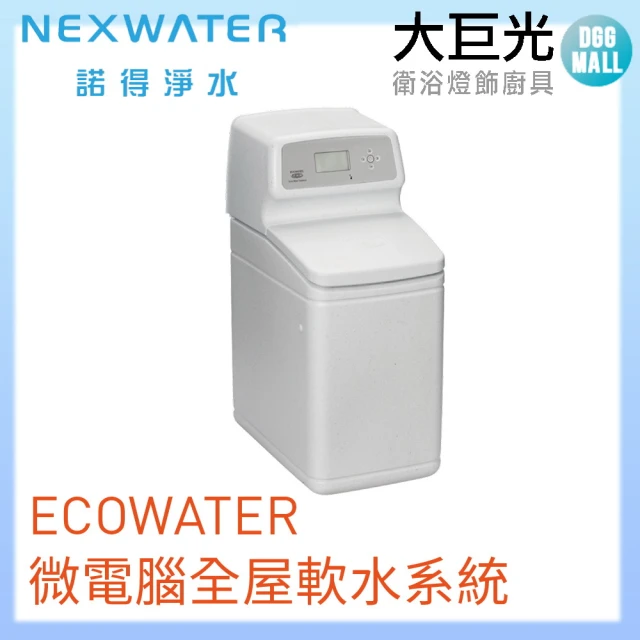 【Norit 諾得】ECOWATER微電腦全屋軟水系統(611ECM)