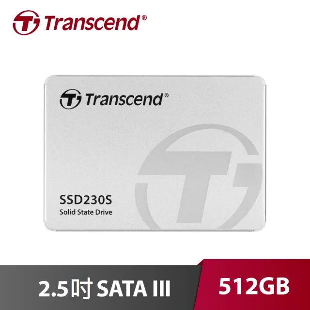 【Transcend 創見】SSD230S 512GB 2.5吋SATA固態硬碟(TS512GSSD230S)
