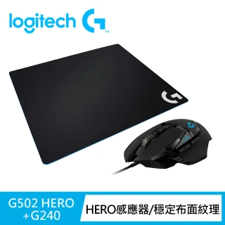 【Logitech G】G502 HERO電競滑鼠+G240 電競滑鼠墊