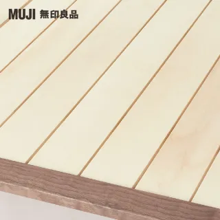 【MUJI 無印良品】胡桃木組合床台/平板式/單人加大(木製腳/20cm/大型家具配送)