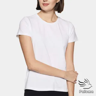 【Paloma】台灣製透氣網眼排汗圓領女衫-白色(內衣 短袖 女衫)