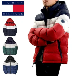 【Tommy Hilfiger】男生 科技羽絨連帽外套(輕量化、禦寒保暖)