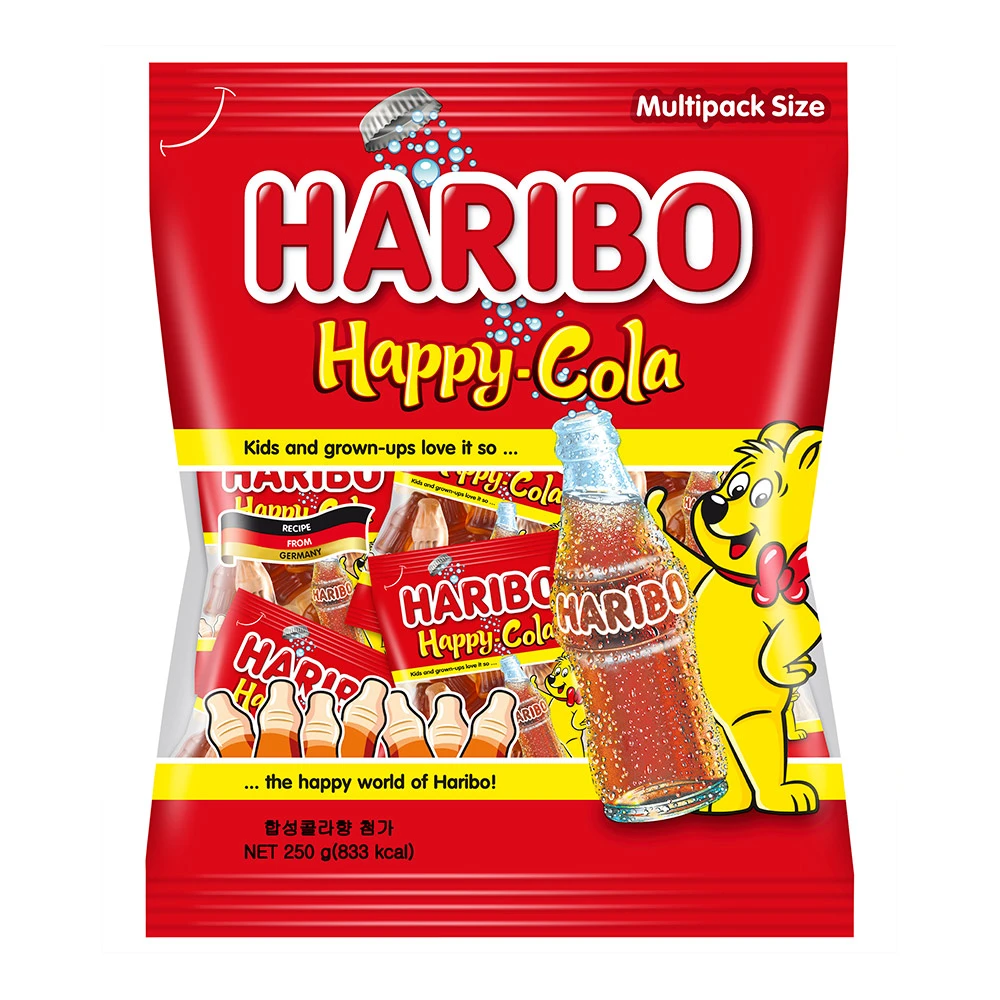 【HARIBO 哈瑞寶】快樂可樂風味Q軟糖分享包(250g)