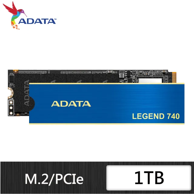 【外接盒組】ADATA 威剛 LEGEND 740 1TB PCIe3.0 M.2 SSD固態硬碟(讀：2500M/寫：2000M)