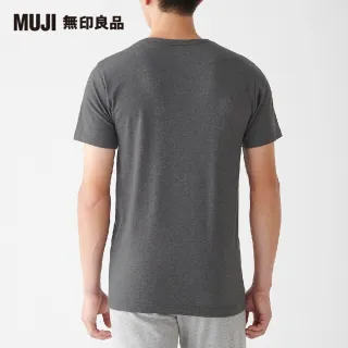 【MUJI 無印良品】男有機棉保暖圓領短袖T恤(共2色)