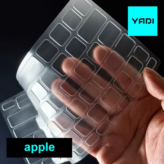 【YADI】Apple MacBook Pro 14 2021/A2442專用鍵盤保護膜(高透光學級TPU/抗菌防塵防水)