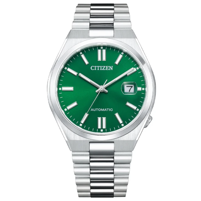 【CITIZEN 星辰】Mechanical馬卡龍撞色機械錶-綠x銀/40mm(NJ0150-81X)