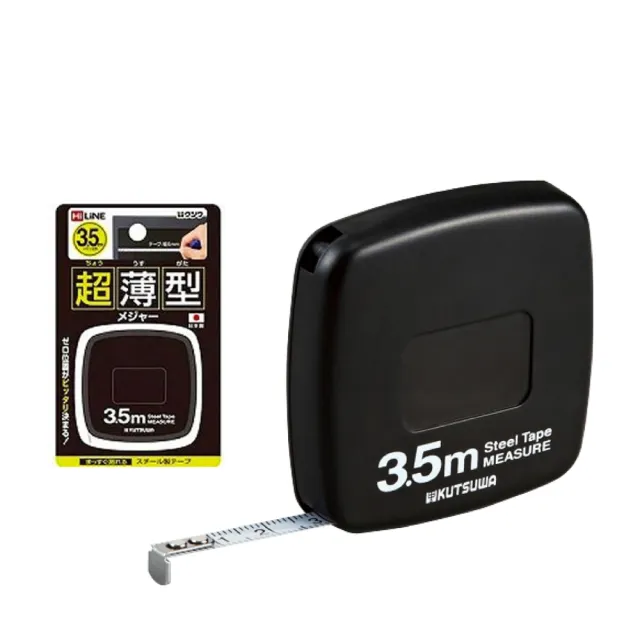 Kutsuwa 超薄便攜型卷尺3 5m 便攜精準側量 Momo購物網