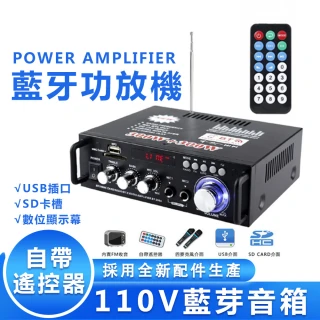 擴大機 擴大器110V藍芽音箱 小型卡拉OK 唱歌(擴大機擴大器擴音機)