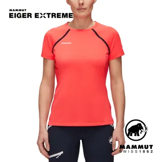 【Mammut 長毛象】Moench Light T-Shirt Women 輕量極限艾格透氣短袖排汗衣 女款 小檗紅 #1017-02970