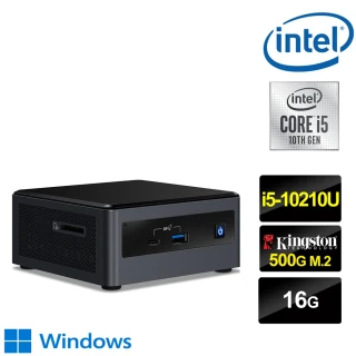 【Intel 英特爾】NUC平台i5四核{鬼神鐵衛W} Win10迷你電腦(i5-10210U/16G/500G M.2 SSD)