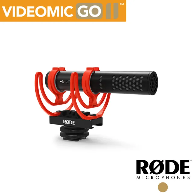 【RODE】VideoMic GO II 輕型指向性機頂麥克風(公司貨)