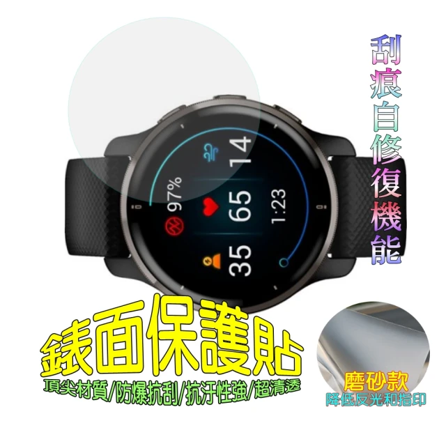 Garmin Fenix 7 / 7s / 7X Solar 軟性防爆錶面保護貼(磨砂霧面款)