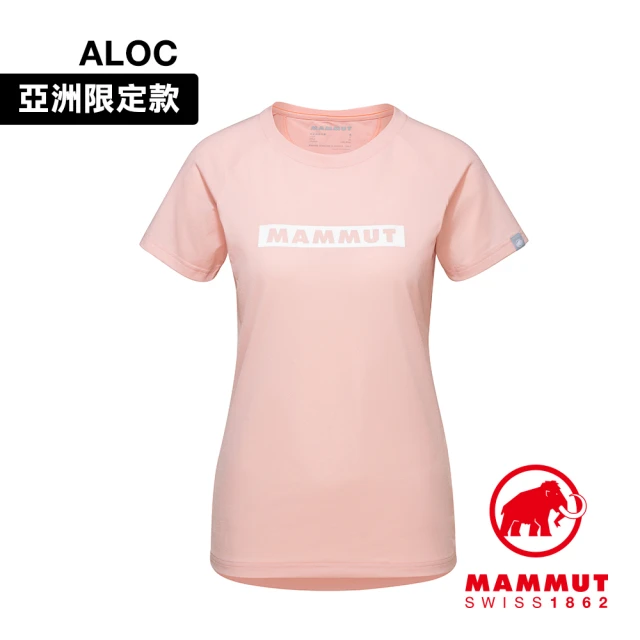 【Mammut 長毛象】QD Logo Print T-Shirt AF 輕便LOGO短T 女款 玫瑰粉 PRT2 #1017-02021
