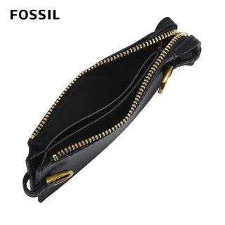 【FOSSIL】Kier 仙人掌純素皮革卡夾零錢包-黑色 SL6557001