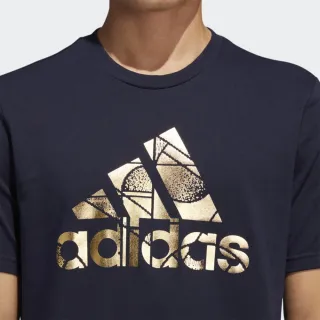 【adidas 愛迪達】上衣 T恤 短袖上衣 運動上衣 男上衣 黑 M FOIL BOS G T(HE4790)
