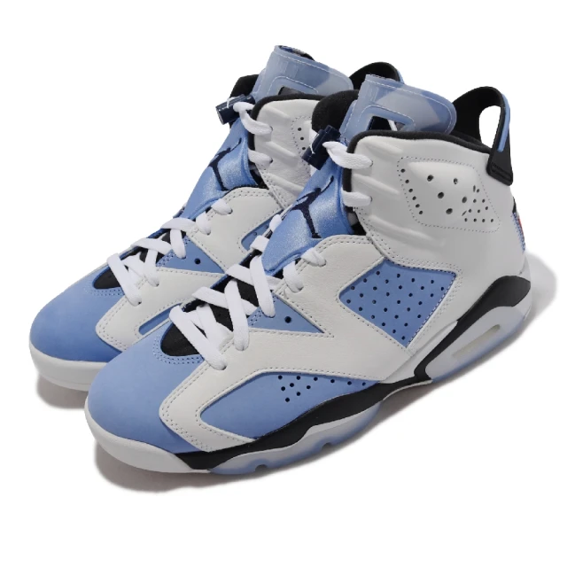 NIKE 耐吉【NIKE 耐吉】休閒鞋 Air Jordan 6 Retro 北卡藍 UNC 男鞋 AJ6 白 藍(CT8529-410)