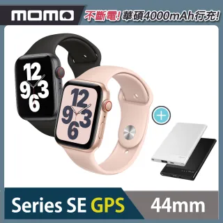 【Apple 蘋果】Apple Watch SE GPS 44mm★ASUS行動電源組(鋁金屬錶殼搭配運動型錶帶)