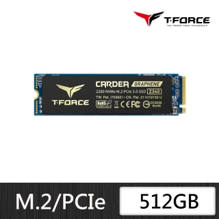 【Team 十銓】T-FORCE CARDEA ZERO Z340 512GB M.2 PCIe SSD 固態硬碟