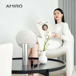 【AMIRO】全新第三代 AMIRO Oath 自動感光 LED化妝鏡(國際精裝彩盒版 LED化妝鏡 觸控化妝鏡 環狀補光)